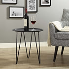 Modway - Digress Table d’appoint - Noir-Pieds en acier revêtus de poudre mat