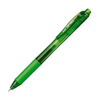Pentel - EnerGel-X Rétractable Stylo à Encre Gel - (0,5mm) Pointe Aiguille - Encre Verte Citron-L’encre EnerGel permet une écriture plus douce que la compétition* (*Testée en interne d’être plus fluide que le principal concurrent sur papier standard).