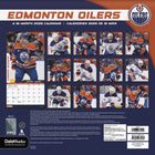 DateWorks - 2026 Calendrier Mural 16 Mois - 12 po x 12 po - Edmonton Oilers - Bilingue -13 images de haute qualité imprimées sur du papier Premium