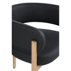 Brassex - Chaise de visite 439672 Brayden - ensemble de 2 - noire-Assise en mousse de haute qualité