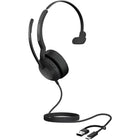 Jabra - Casque mono filaire USB-C/A et Bluetooth Evolve2 50 - Teams-Connectivité rapide plug-and-play et double connectivité