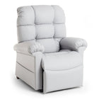 Journey - Fauteuil releveur Perfect Sleep Deluxe Plus 2 zones chauffage et massage Miralux - gris clair-Le design du fauteuil releveur motorisé permet de s’asseoir, de se détendre, de s’incliner et de dormir dans un seul fauteuil