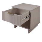 Manhattan Comfort - Table de nuit moderne Granville 1 tiroir 46 cm - gris clair - lot de 2-10