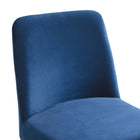 Modway - Amplify Base de traîneau Performance Velvet Fauteuil d’appoint de salle à manger - Marine d’or-9
