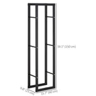 HOMCOM - Porte-bûches pour cheminée- 15,7 po x 9,8 po x 59,1 po-Grande capacité, peut stocker jusqu’à 220 lb (100 kg) de bois de chauffage 