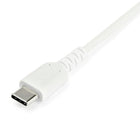 StarTech Câble USB-C vers USB 2.0 de 1 m - Blanc-Câble USB-C robuste renforcé de fibre d'aramide Kevlar® pour une résistance élevée à la traction, cinq fois supérieure à celle de l'acier