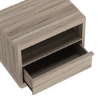 Manhattan Comfort - Table de nuit contemporaine Navis 26" à 1 tiroir - Chêne naturel-Disponible en trois finitions polyvalentes : chêne naturel, gris charbon et chêne blanchi pour s’adapter à différents styles de décoration