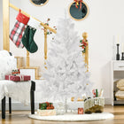 HOMCOM - Arbre de Noël Artificiel 5 Pieds Décoration Maison Fête Pin Ouverture Auto-Construction de charnière/conception de section/branches s'ouvrant automatiquement pour une configuration rapide 