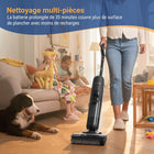 Tineco - Aspirateur vertical sans fil eau et poussière FloorWasher Pet série 5 - Noir-Détection des Dégâts, Aspiration et Perfection de l'Eau : La technologie avancée de détection des dégâts ajuste automatiquement l'aspiration et le débit d'eau pour des performances de nettoyage optimales sur toutes les surfaces, en faisant un nettoyeur multi-surfaces polyvalent