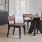 Zuo - Roxas Chaise de salle à manger - Brun - Ensemble de 2-Supporte jusqu'à 330 lb