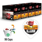 East Coast Coffee - Atlantic Sunrise, mélange du petit-déjeuner, torréfaction légère, velouté, 96 capsules K-Cup, recyclable-96 par boîte