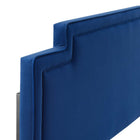 Modway - Transfix Performance Velvet Tête de lit King/King de Californie, Marine-Rembourrage en mousse dense
