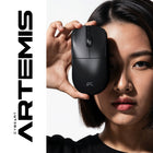 Cybeart - Artemis Souris sans fil tri-mode ultra-légère - Noir-Tri-mode (Bluetooth / 2,4 GHz / USB-C) pour un basculement fluide et une latence ultra-faible sur n’importe quel appareil