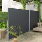 Outsunny - store latéral double rétractable pour patio - gris charbon-Résistance UV30+ protège contre les rayons ultraviolets nocifs
