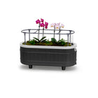 Permasteel - Jardinière à arrosage automatique avec supports de fixation - noir-Treillis métallique