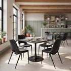 Zuo - Desi Chaise de salle à manger sans accoudoirs - Noir - Ensemble de 2-Supporte jusqu'à 330 lb