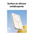UGREEN - Mini batterie externe magnétique sans fil 20 W 10 000 mAh - Blanc-Portable et Pratique pour les Voyages : Mince et presque de la taille d’une carte de crédit, cette batterie externe est conçue pour se glisser facilement dans votre poche ou sac. Elle est également autorisée en avion, ce qui en fait une excellente compagne de voyage, avec des dimensions de 4.2 x 2.7 x 0.5 pouces.