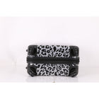 TUCCI Italy - Winter Leopard Art 3 pièces valise à bagages-28 » Dimension large à carreaux - Intérieur : 28 » de largeur x 18,9 » de largeur x 10,9 » de h, extérieur : 30,7 » de largeur x 19,6 » de largeur x 11,4 » de haut, poids : 8,6 lbs