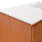 Modway - Scenic Fixation murale de 48" Vanette de salle de bain - Blanc cerise-8