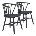 Zuo - Stenger Chaise de salle à manger - Noir - Ensemble de 2-Assemblage requis