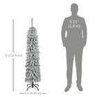 HOMCOM - Arbre de Noël artificiel 5' avec branches réalistes - Vert-La conception de la section permet une installation rapide 