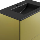 Modway - Quantum 30" Vanette de salle de bain - Or noir-8