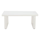 Zuo - Welt Table basse - Blanc-Structure en acier thermolaqué offrant stabilité, durabilité et style contemporain