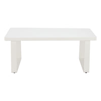 Zuo - Welt Table basse - Blanc-Structure en acier thermolaqué offrant stabilité, durabilité et style contemporain