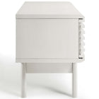 Modway - Render 59 po Meuble TV, Blanc-Trou de gestion du câble central