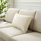 Modway - Enhance Lombaire de 24 po Performance Velvet Coussin décoratif in Ivoire-Performance Velvet Sham