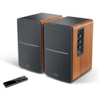 Edifier - R1280Ts Enceintes de bibliothèque actives avec sortie de caisson de basses - Brun-Entrées RCA doubles pour éviter de replonger différents appareils. Branchez-en deux à la fois pour plus de commodité