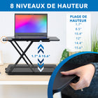 Mount-It! - Plateforme réglable pour clavier et souris, noire-Capacité de charge : 11 lb