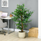 HOMCOM - Arbre artificiel ficus 5 pi pour décoration intérieure - vert-Couleur : Vert 