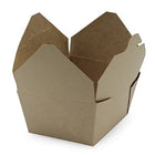 Victoria Bay - Boîtes à emporter  - 10,9 cm L x 8,9 cm l x 6,4 cm H - Kraft - Paquet de 450-Boîte à emporter à couvercle pliable