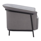 Zuo - Burry Fauteuil d’appoint - Gris ardoise-Garantie limitée de 3 ans