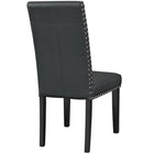 Modway - Parcel Restauration Imitation cuir Fauteuil d’appoint - Noir-Chaise à manger contemporaine
