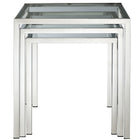 Modway - Nimble Table de nidification Ensemble de 3 - Argent-4