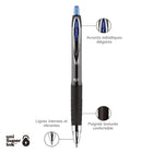 uni-ball - Stylos gel rétractables 207 - 0,7 mm - Bleu - Paquet de 36  -3