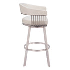 Zuo - Bantry Tabouret de bar pivotant - Blanc-Assemblage requis