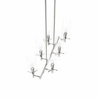 Modway - Skylark 6-Lumière Lustre - Nickel poli transparent-Ampoules non incluses