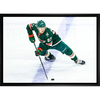 Kirill Kaprizov 20x29 Wild Skating-H - Toile encadree - 31" x 22"-Impression sur toile de qualité supérieure avec bordures enveloppées