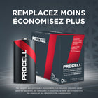 Duracell - Piles alcalines D Procell - paquet de 12-Emballés en vrac et codés individuellement par date pour une gestion efficace des stocks