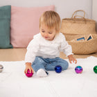 TickiT - Boules de réflexion sensorielles colorées mystérieuses - Lot de 6-Ces objets de manipulation réfléchissants sont sans produits chimiques, sans couture, non poreux et sans danger pour tous les âges