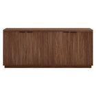Hudson&Canal - Table de buffet Mansfield 68" L - Noyer satiné-Un design contemporain moderne pour votre salle à manger, votre cuisine ou votre bureau
