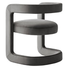 Modway - Winslow Tonneau Performance Velvet Chaise à manger - Storm Grey-8