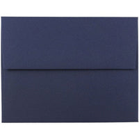 JAM Paper - Enveloppes d'invitation A2 Premium - 4 3/8 x 5 3/4 - bleu marine - Paquet de 100-Ces enveloppes sont parfaites pour envoyer des invitations, des cartes de voeux, des RSVP, des cartes de remerciement, des cadeaux d'anniversaire, des remises de diplômes, des vacances et plus encore