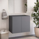 Modway - Bryn Fixation murale de 30" Vanité de salle de bain (lavabo non inclus) - Gris-Construction murale