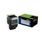 Lexmark − Cartouche de toner noir 70C1HK0 à programme de retour − rendement élevé (70C1HK0)-Noir