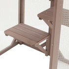 PawHut - Enclos extérieur pour chat Catio - 71 po L x 31,5 po l x 44 po H - camel-Idéal pour les chats, les lapins, les chiens et autres petits animaux 