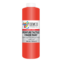 DEMCO EnCouleurs Inc Peinture tactile scolaire - 500 mL - Rouge-Peinture tactile scolaire